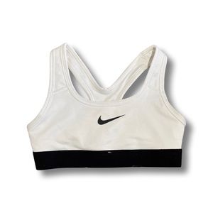 Girl’s Nike Dri-Fit Sports Bra Size XS White and Black